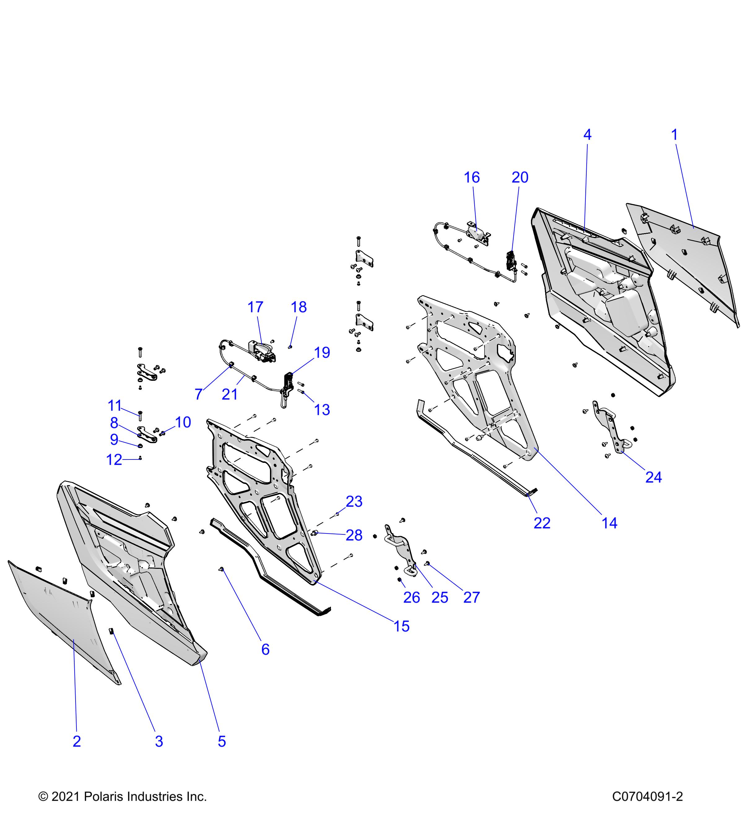 Part Number : 5465029-599 DOOR-SKIN REAR RH MIC WH LTNG