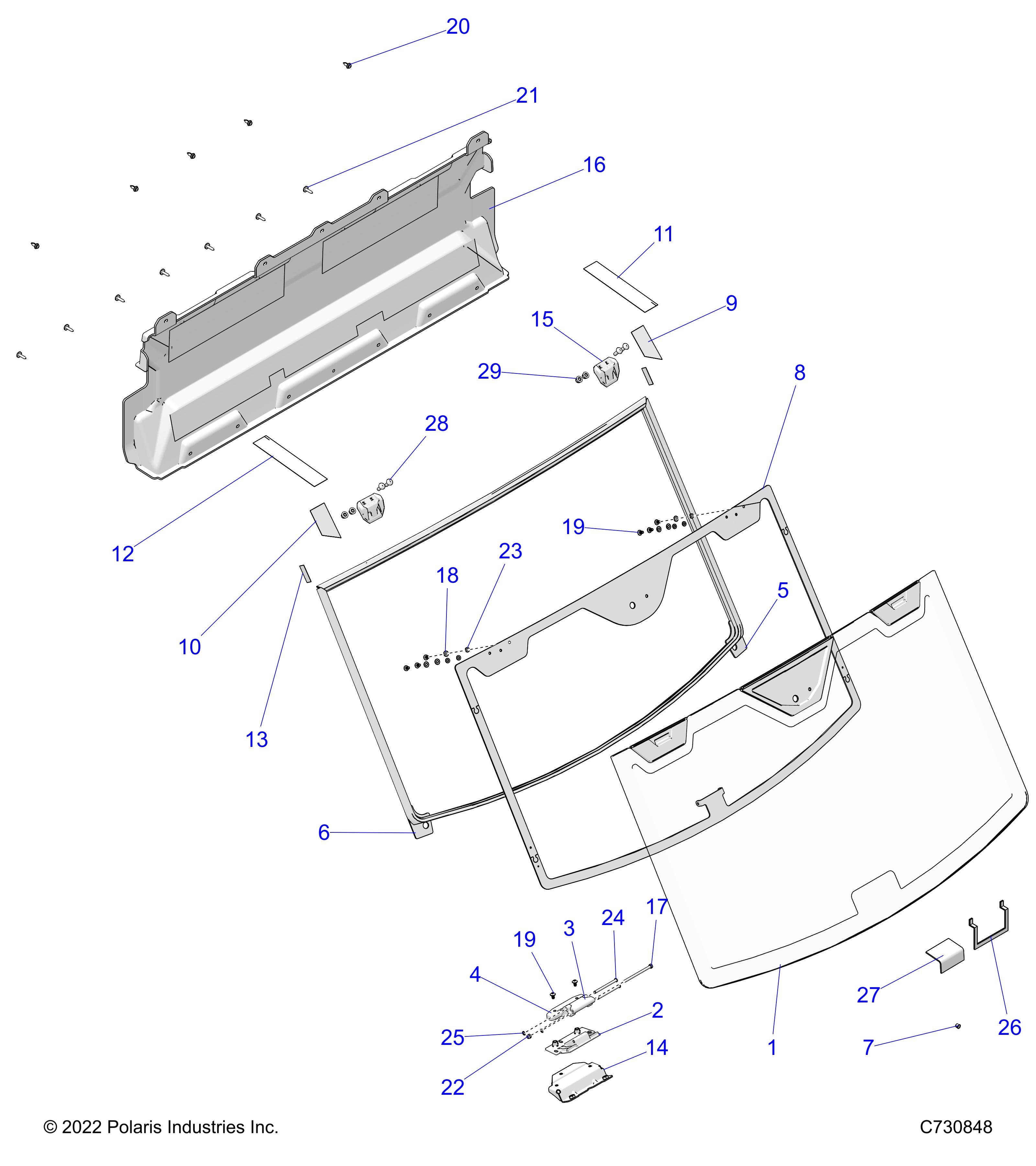 Part Number : 5458666 MOUNT-WINDSHIELD LATCH
