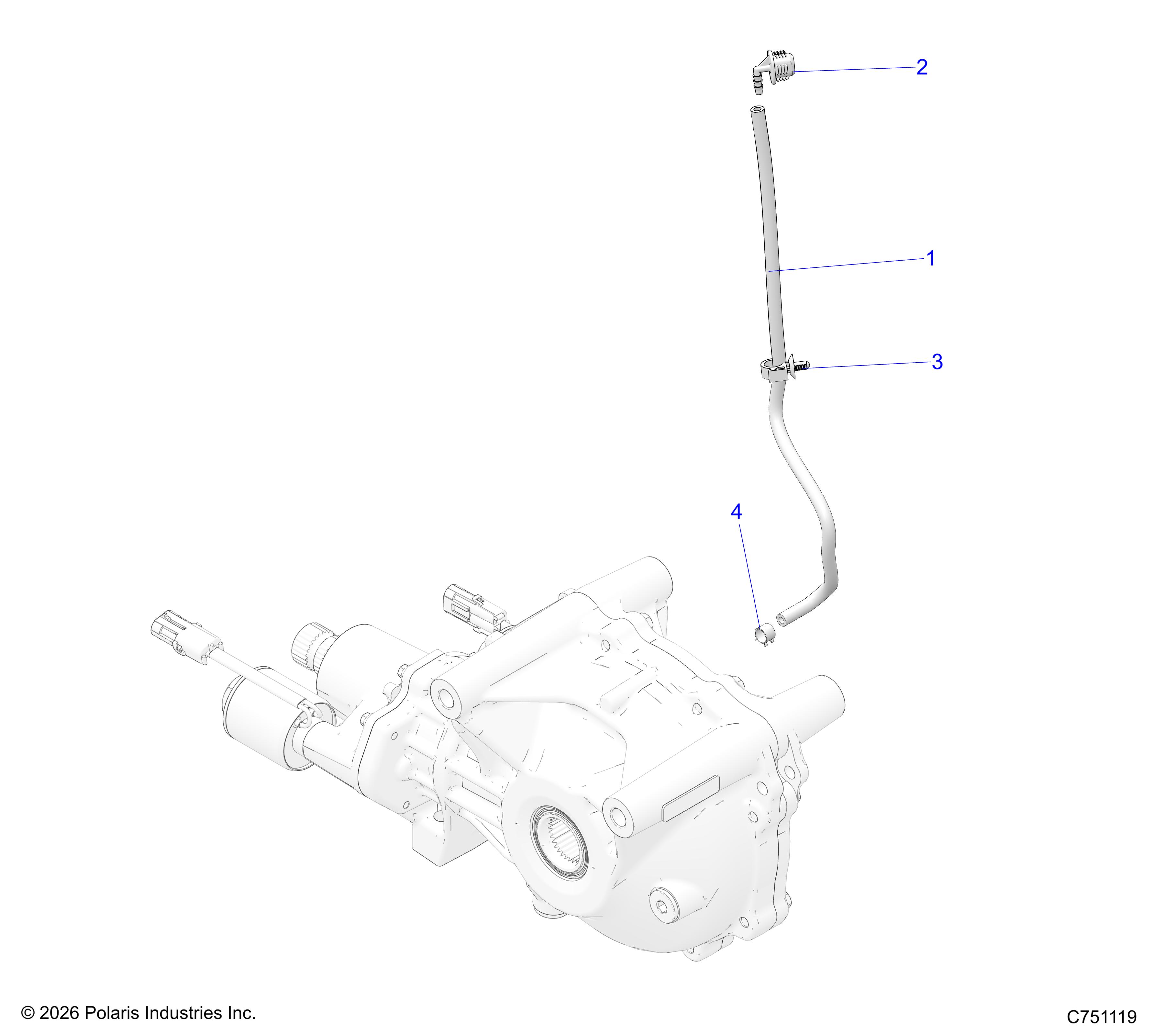 DRIVE TRAIN, GEARCASE, FRONT, VENTING