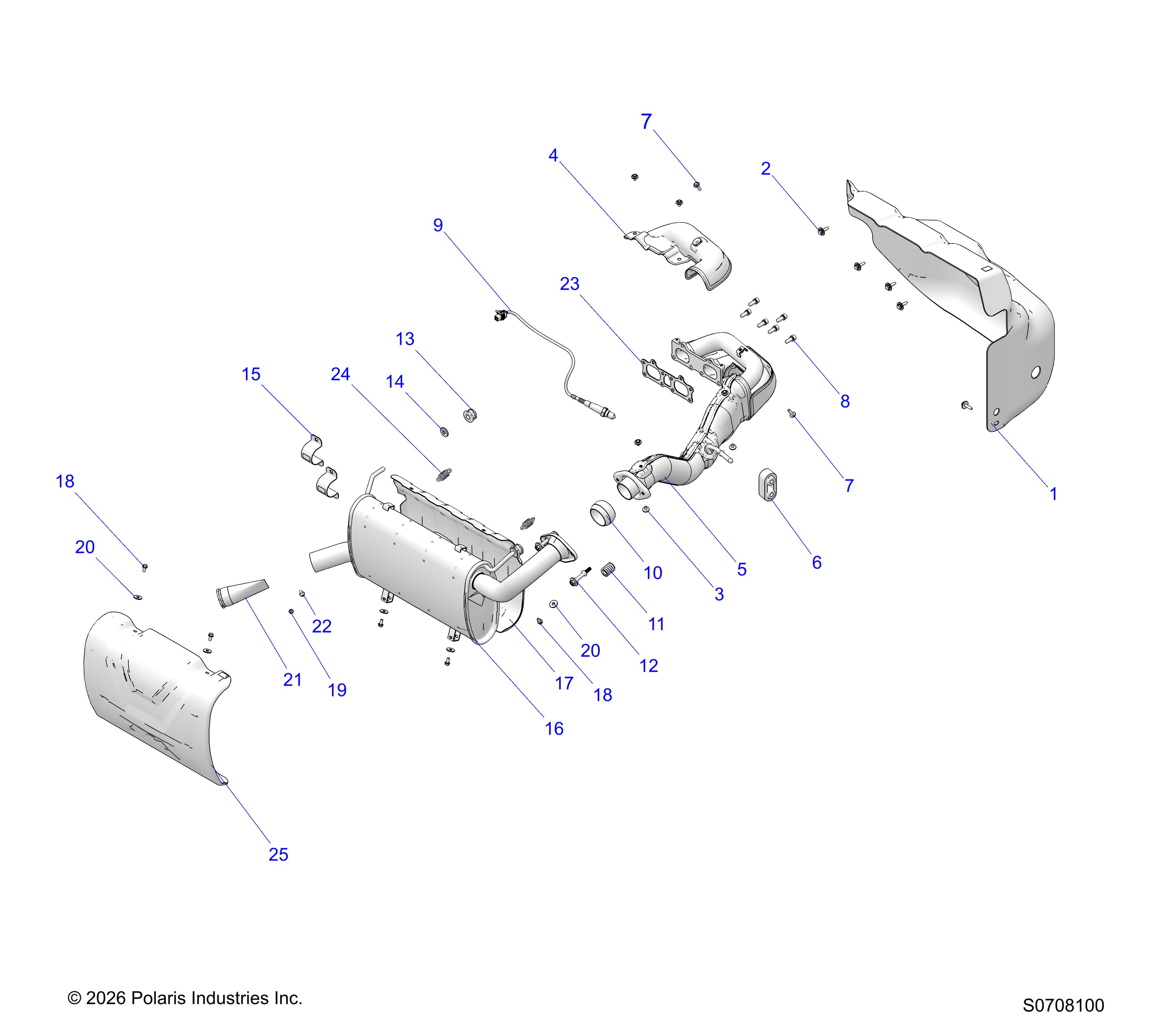 ENGINE, EXHAUST SYSTEM