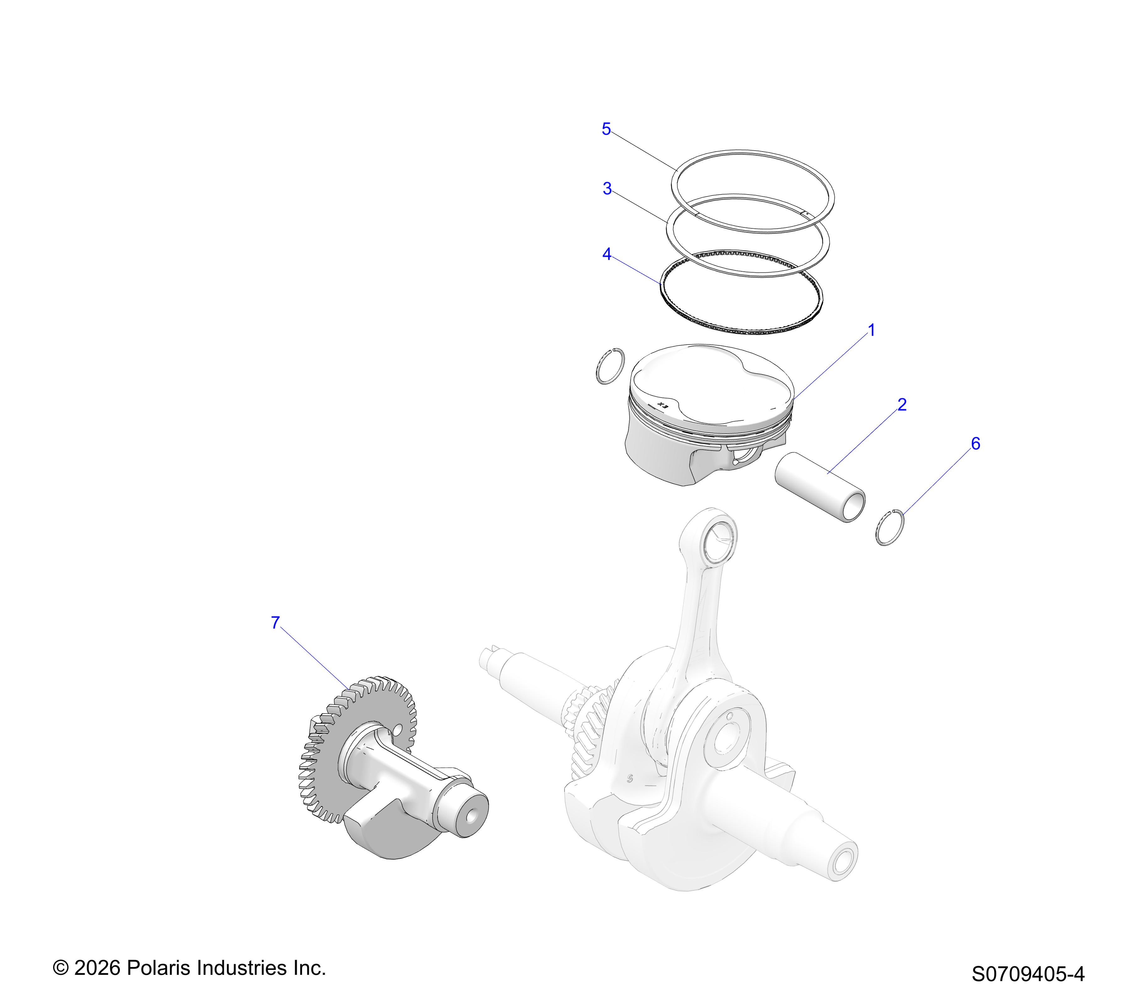 ENGINE, PISTON & BALANCE SHAFT