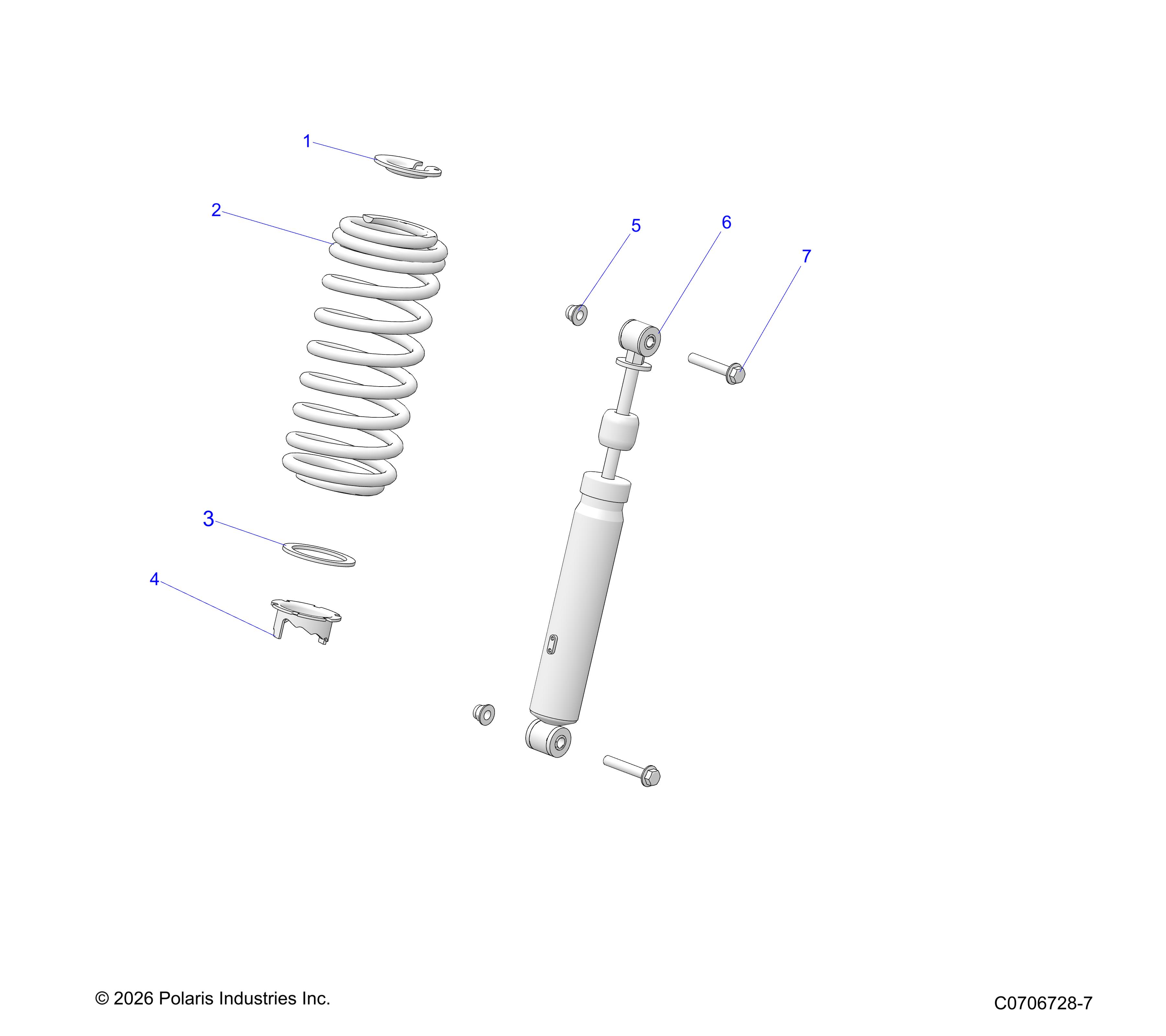 SUSPENSION, FRONT SHOCK MOUNTING