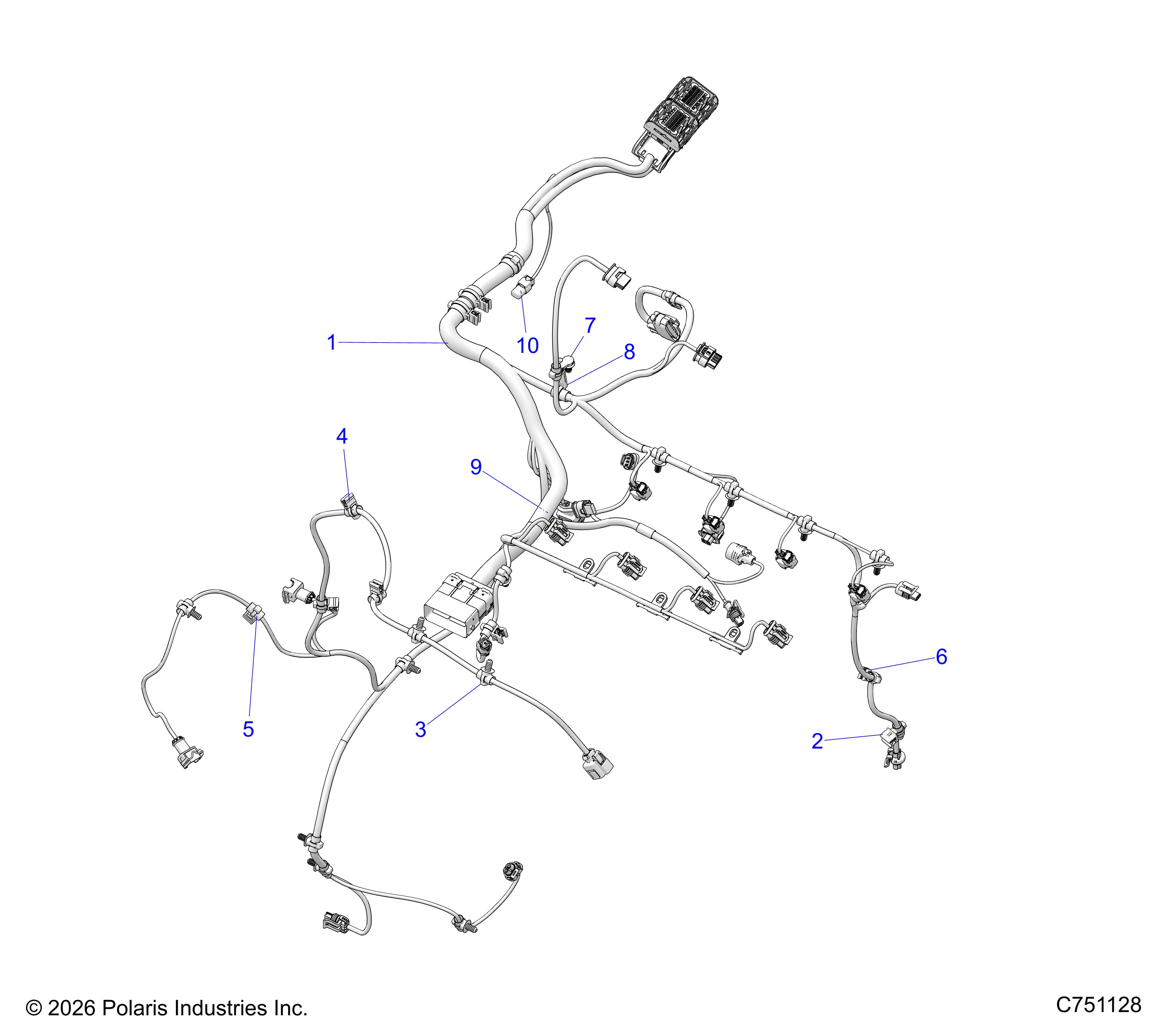 ELECTRICAL, WIRE HARNESS, ENGINE