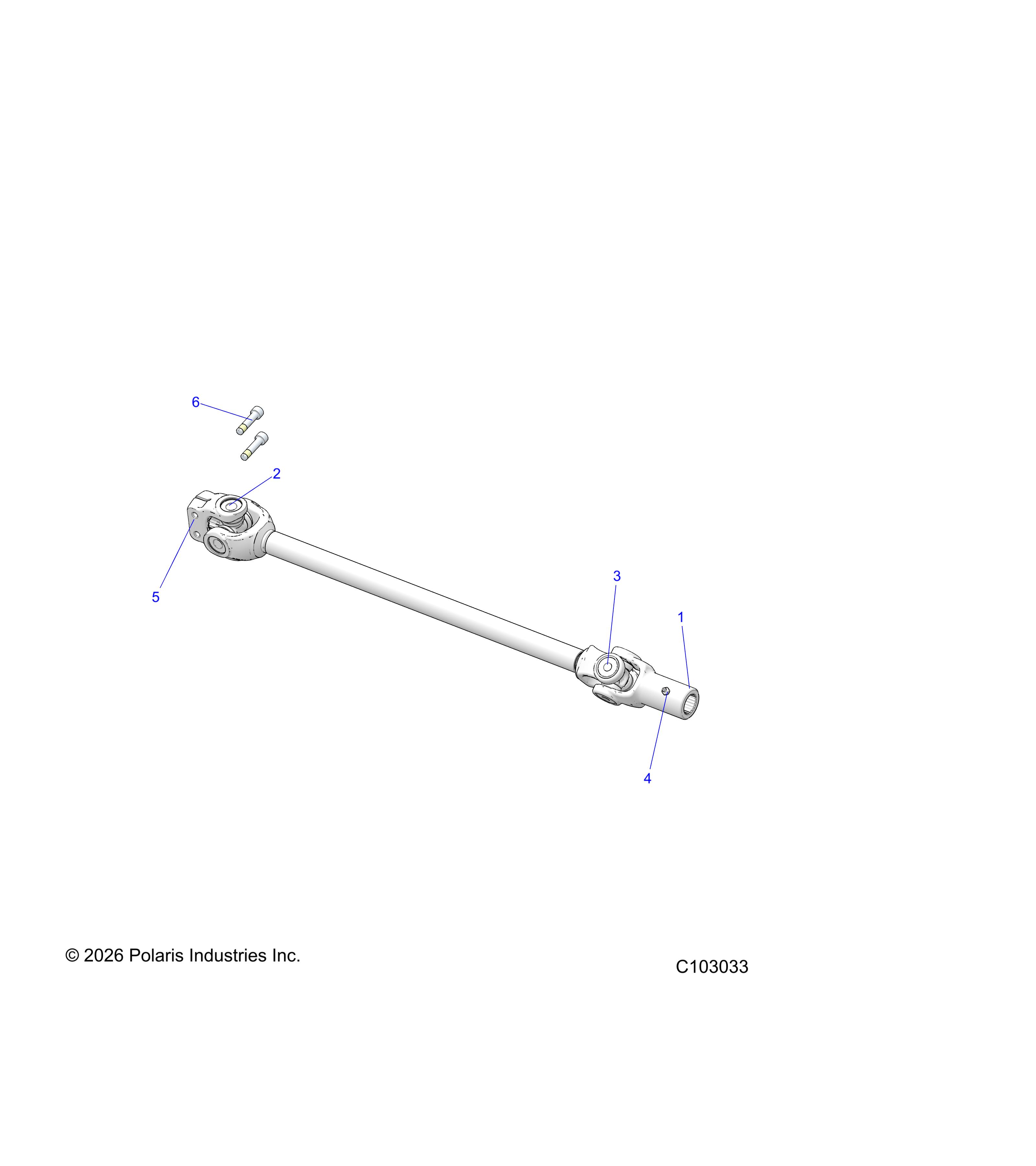 DRIVE TRAIN, FRONT PROP SHAFT