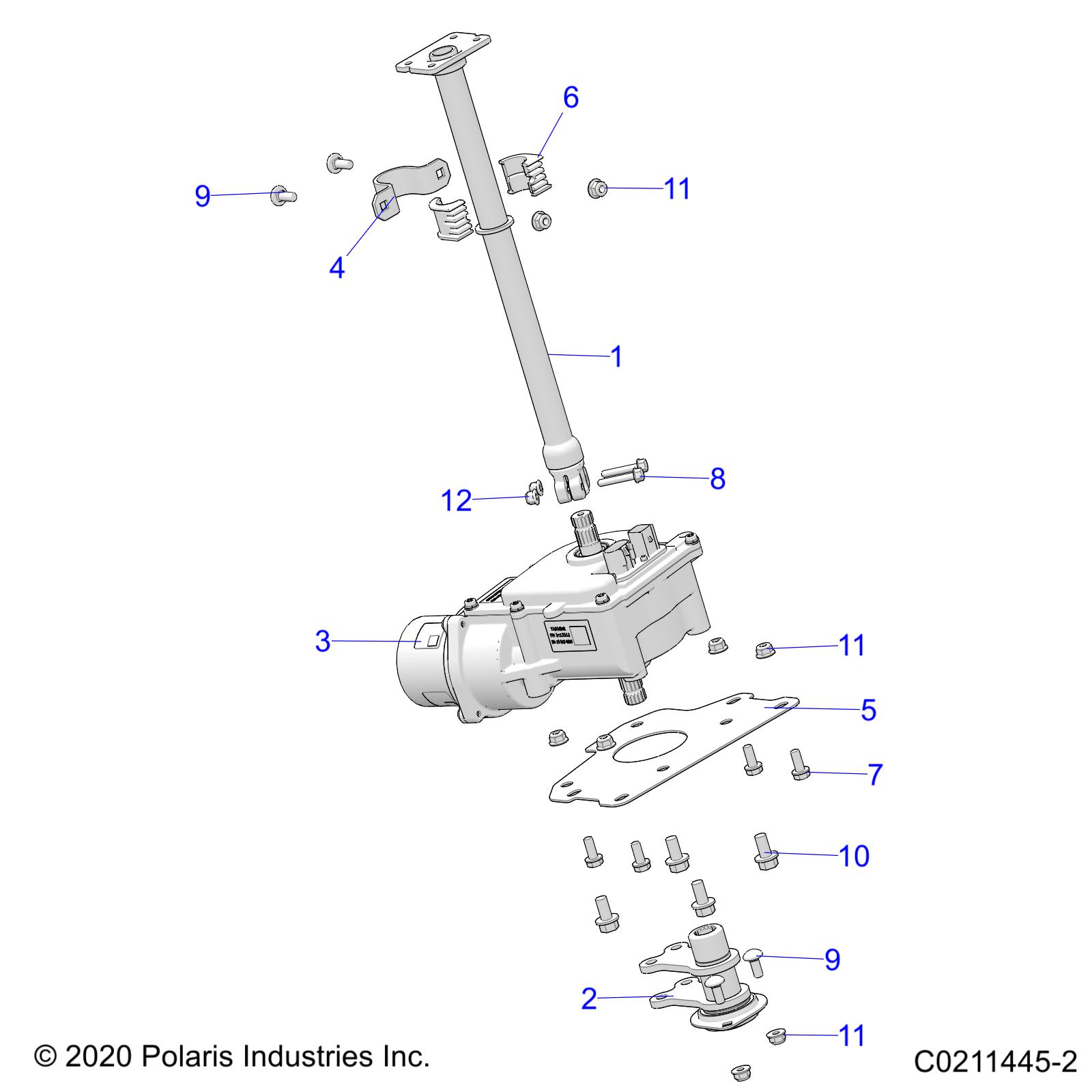 Foto diagrama Polaris que contem a peça 2417018