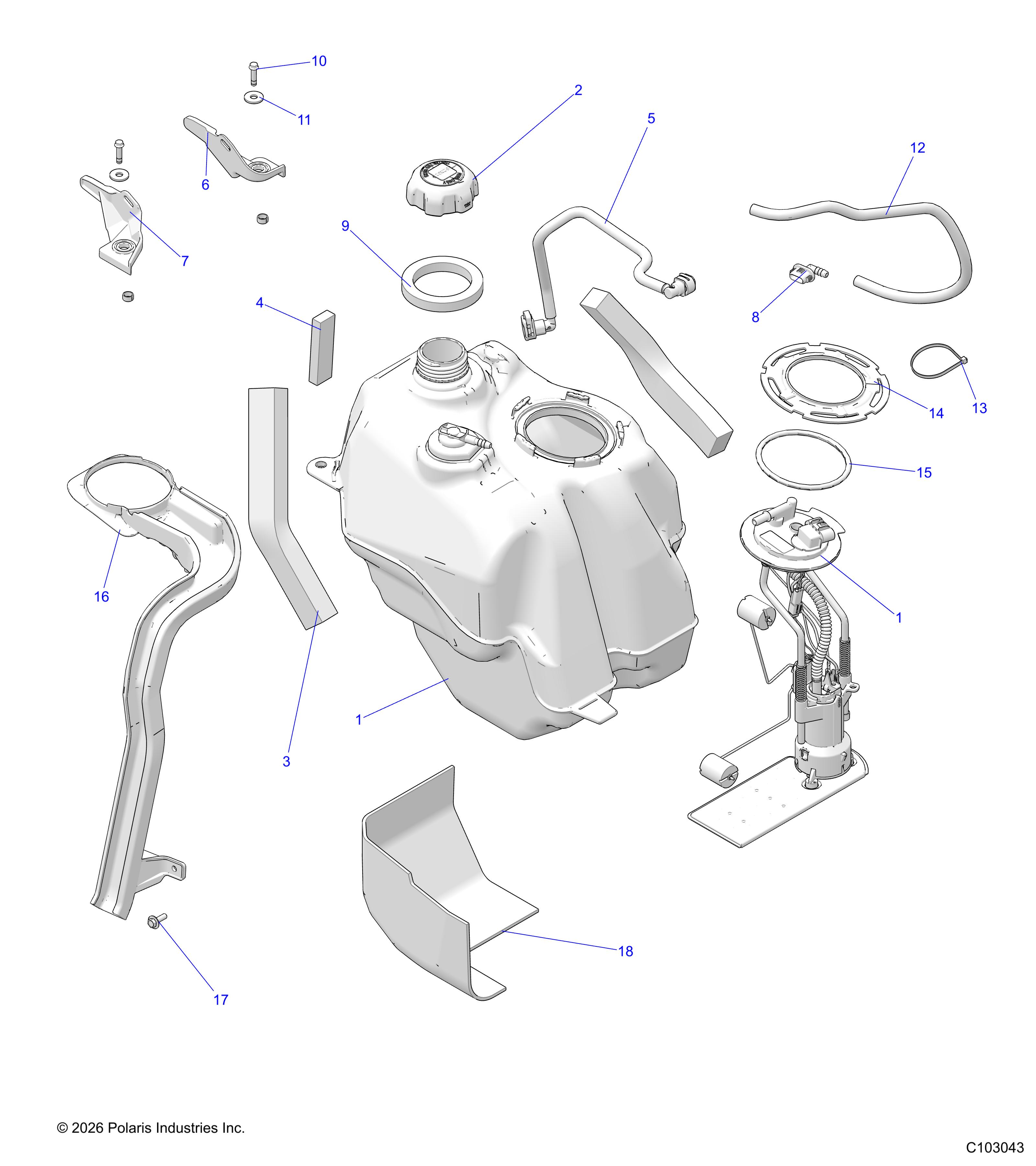 FUEL SYSTEM, FUEL TANK ASM.