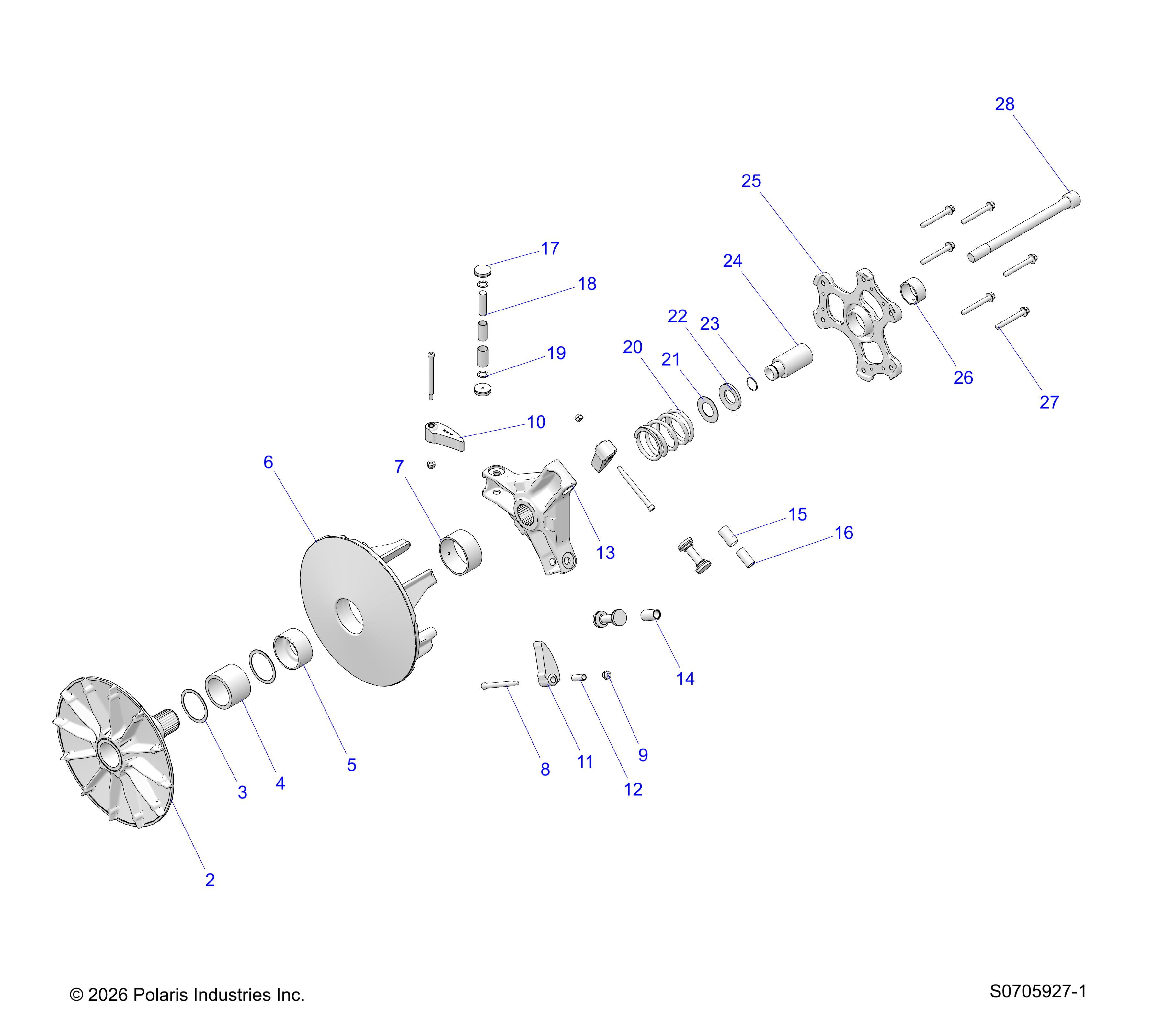DRIVE TRAIN, PRIMARY CLUTCH