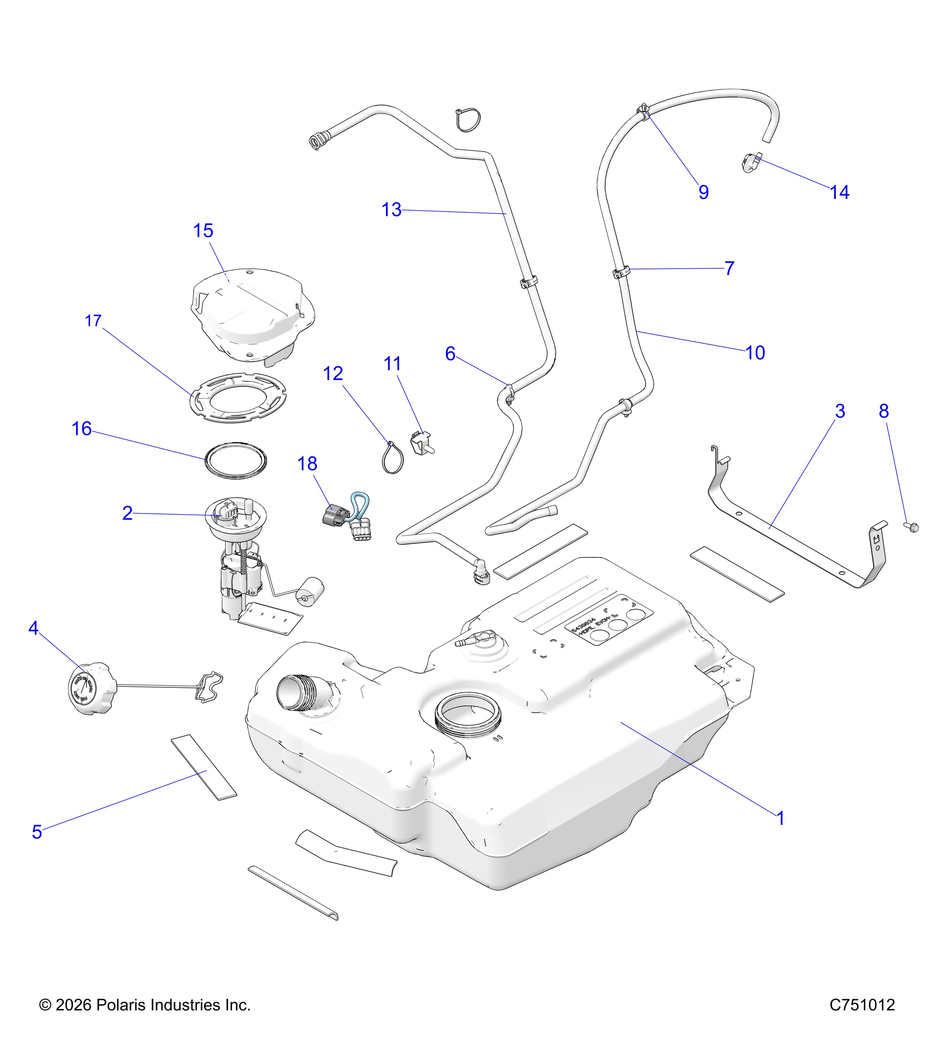 FUEL SYSTEM, FUEL TANK AND RELATED