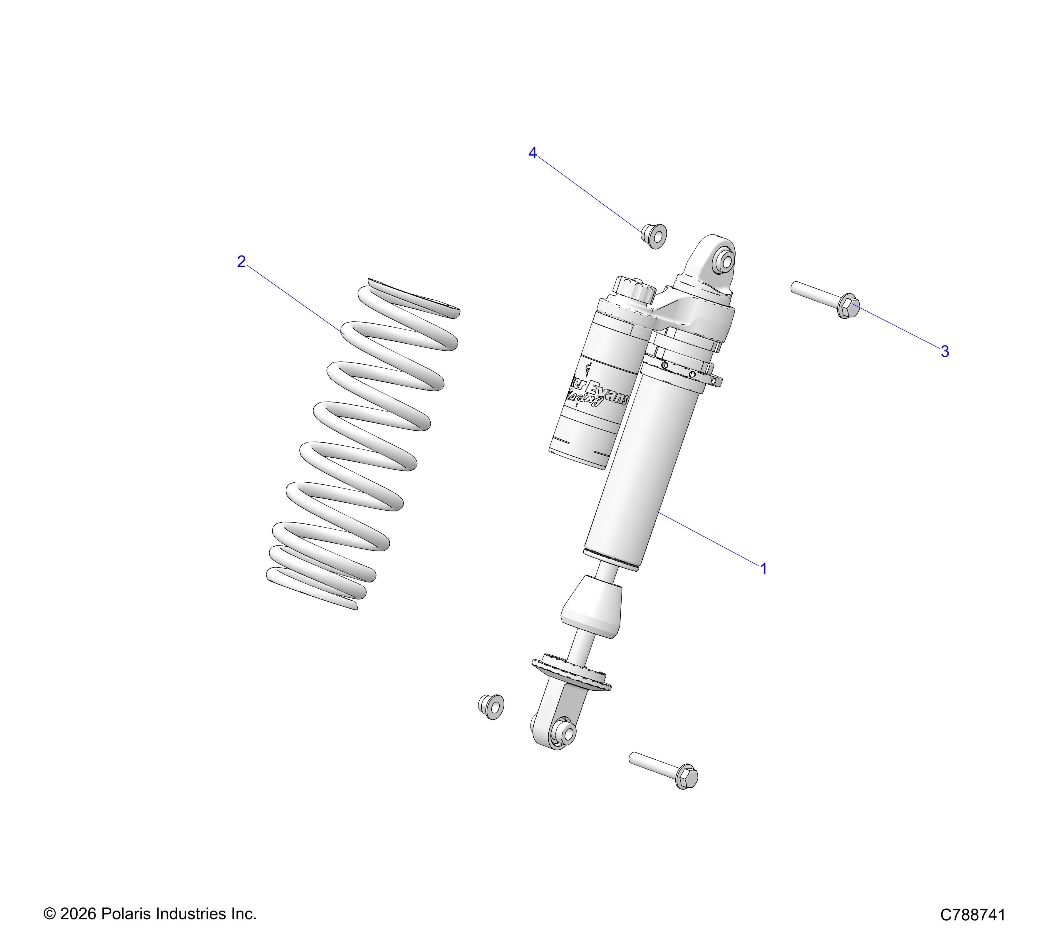 SUSPENSION, FRONT SHOCK MOUNTING