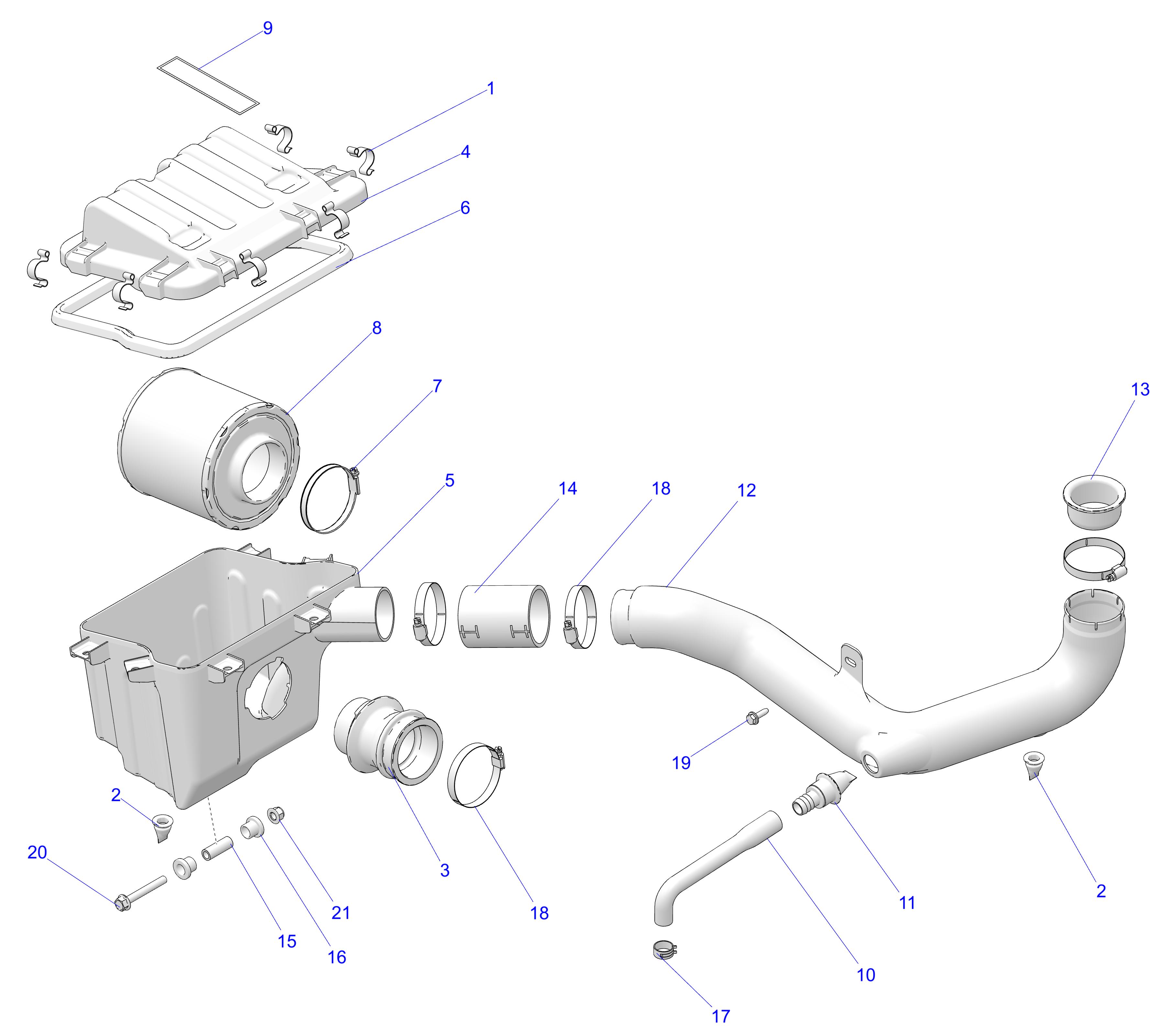 ENGINE, AIR INTAKE