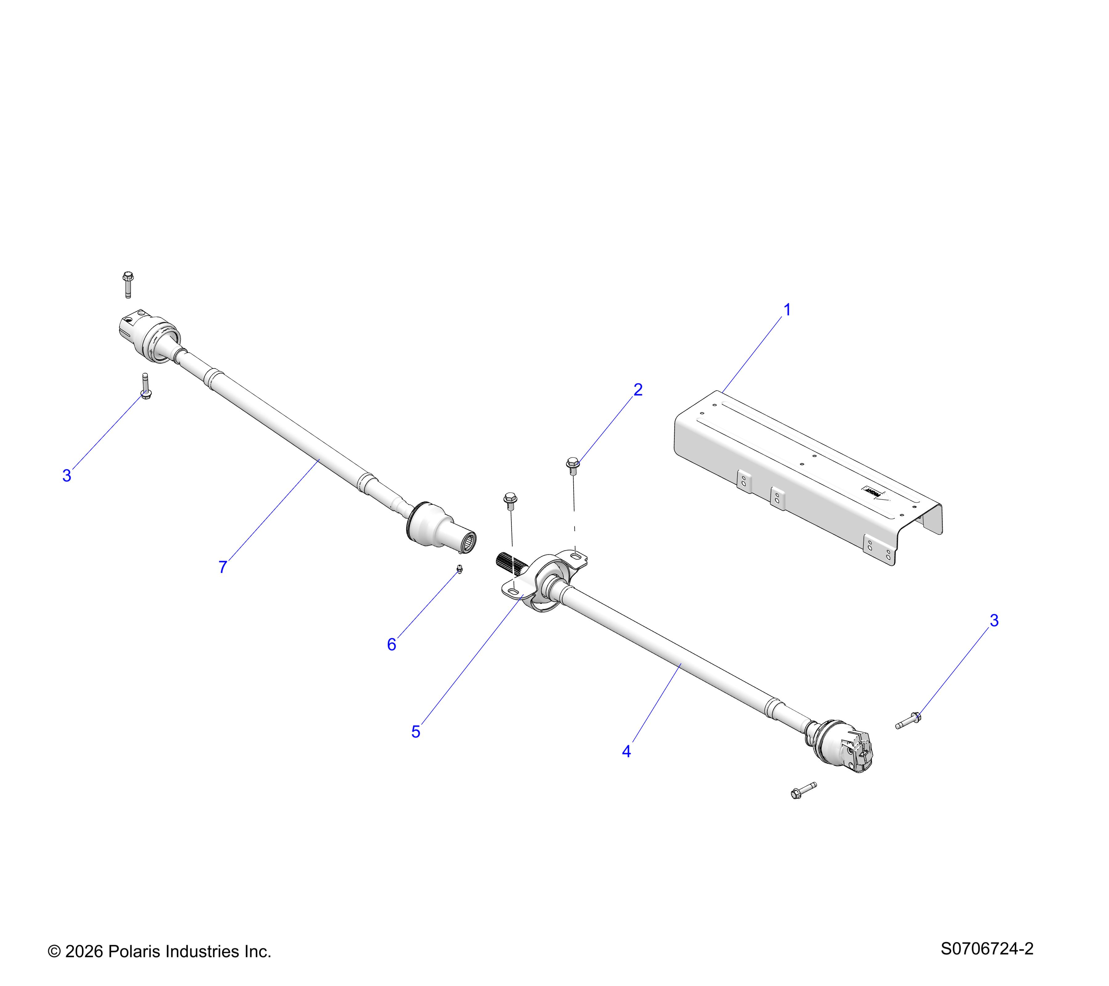 DRIVE TRAIN, FRONT & REAR PROP SHAFTS