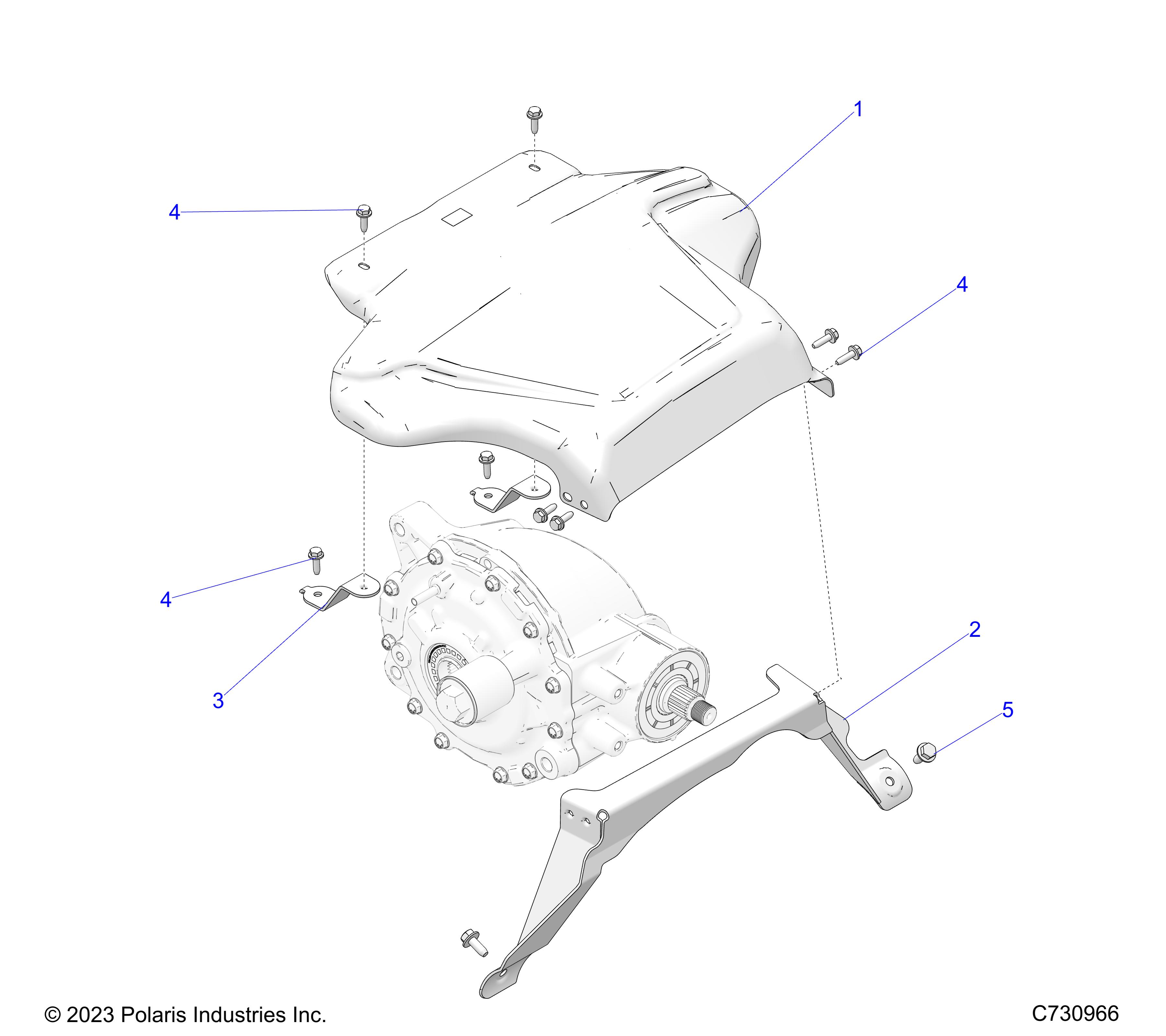 Part Number : 5272287-329 MOUNT-SHIELDDRIVELINEBLK