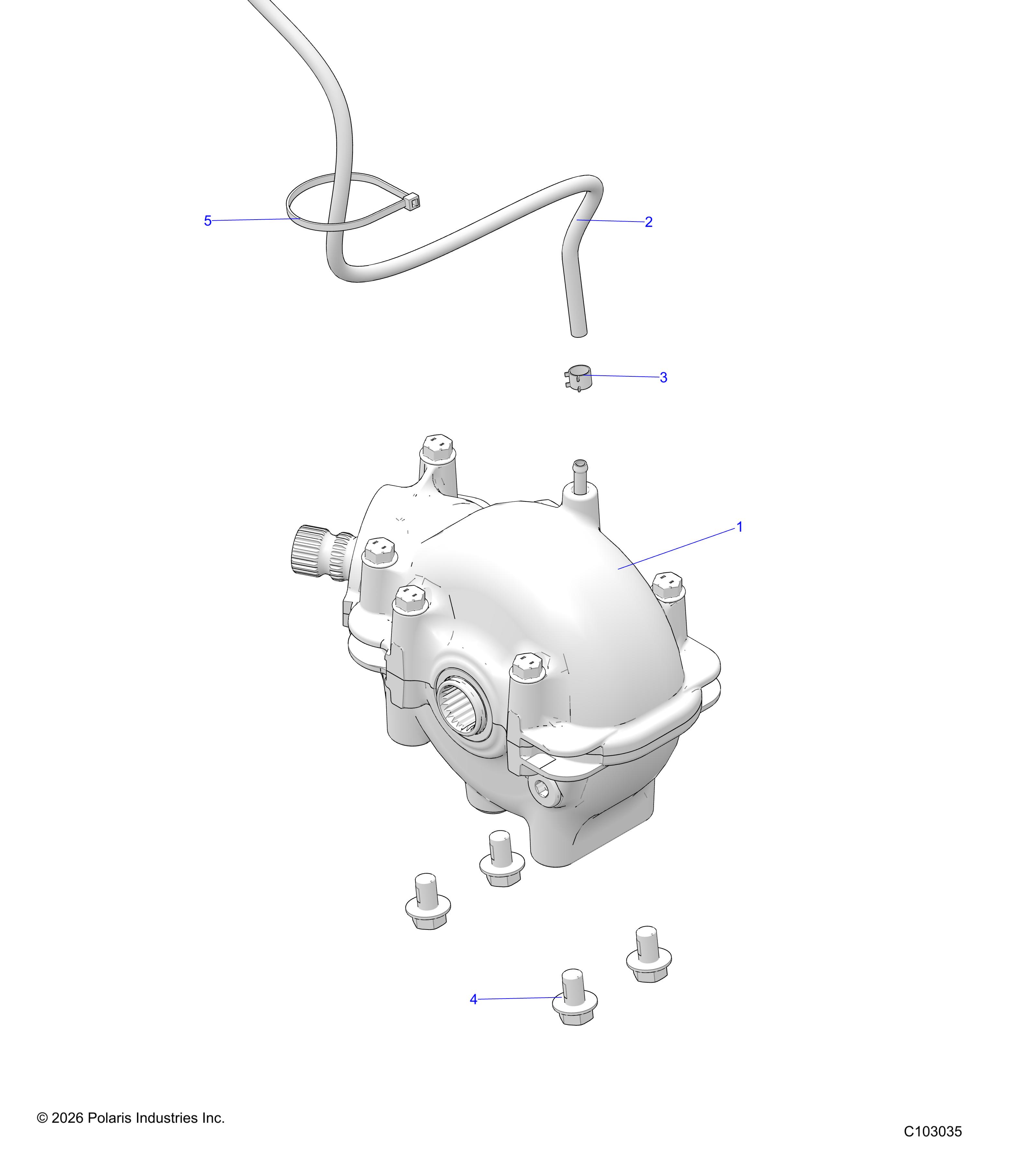 DRIVE TRAIN, FRONT GEARCASE MOUNTING