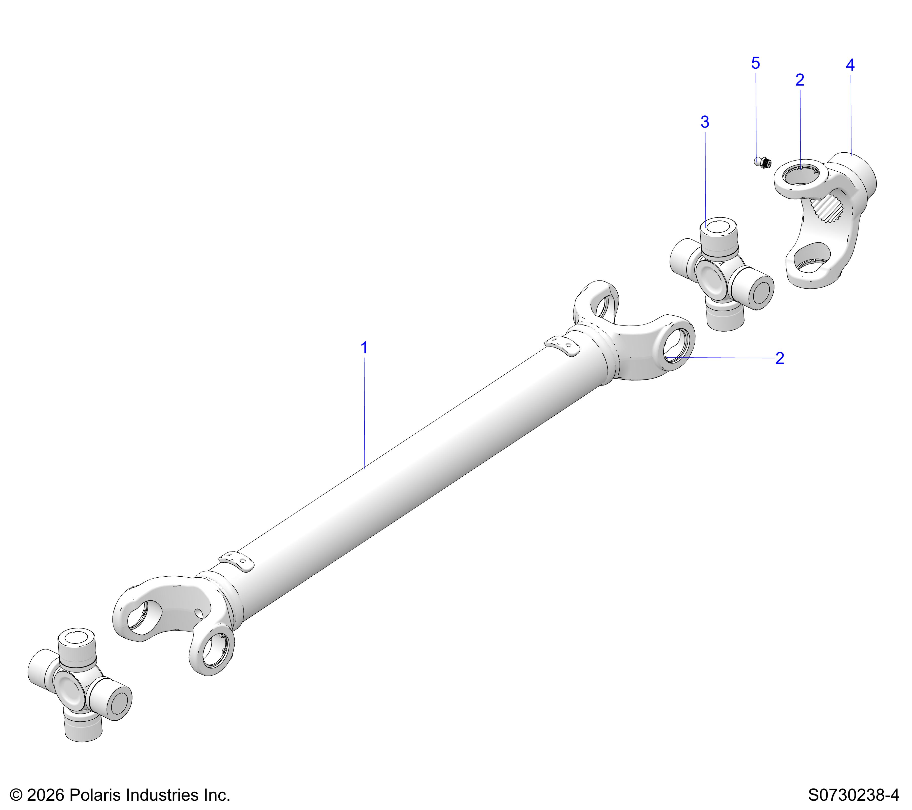 DRIVE TRAIN, REAR PROP SHAFT