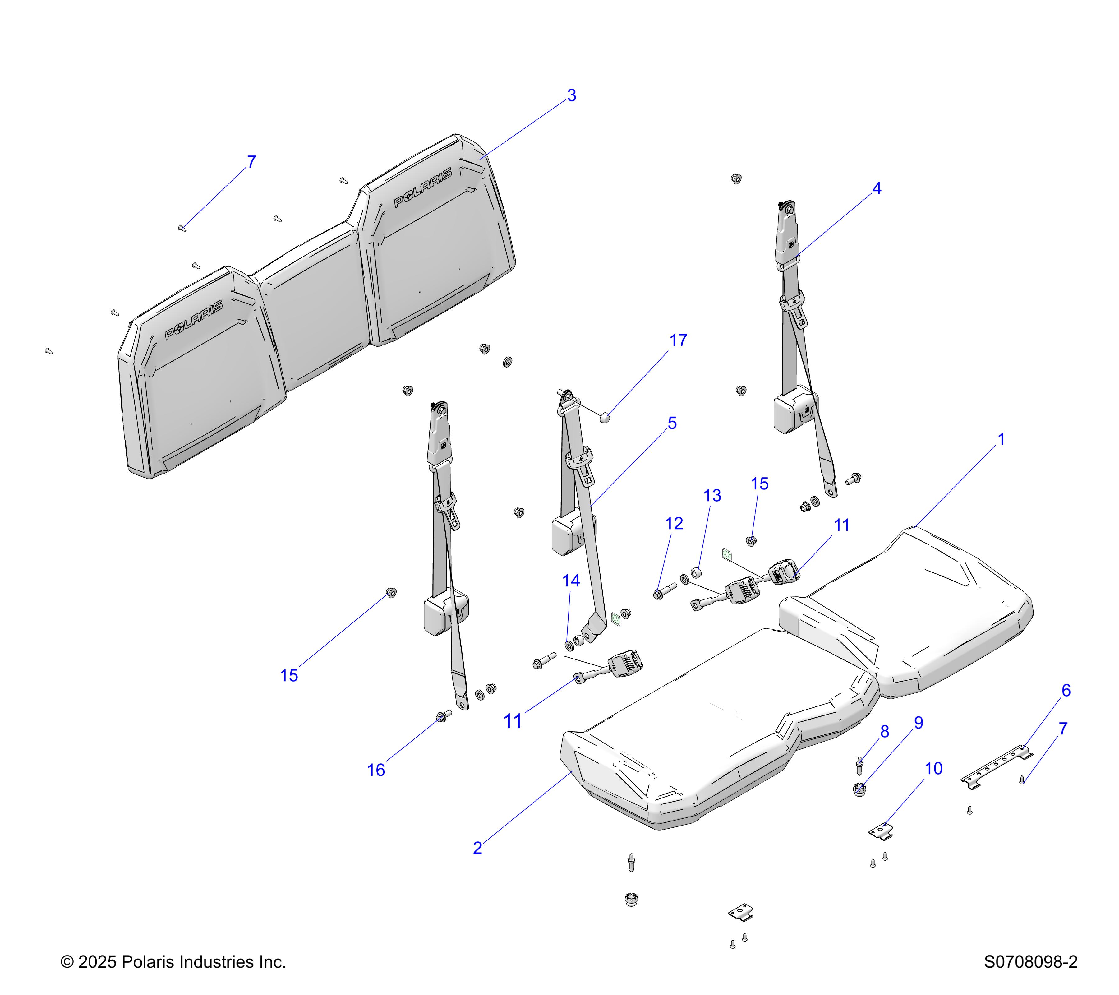 BODY, SEATS REAR
