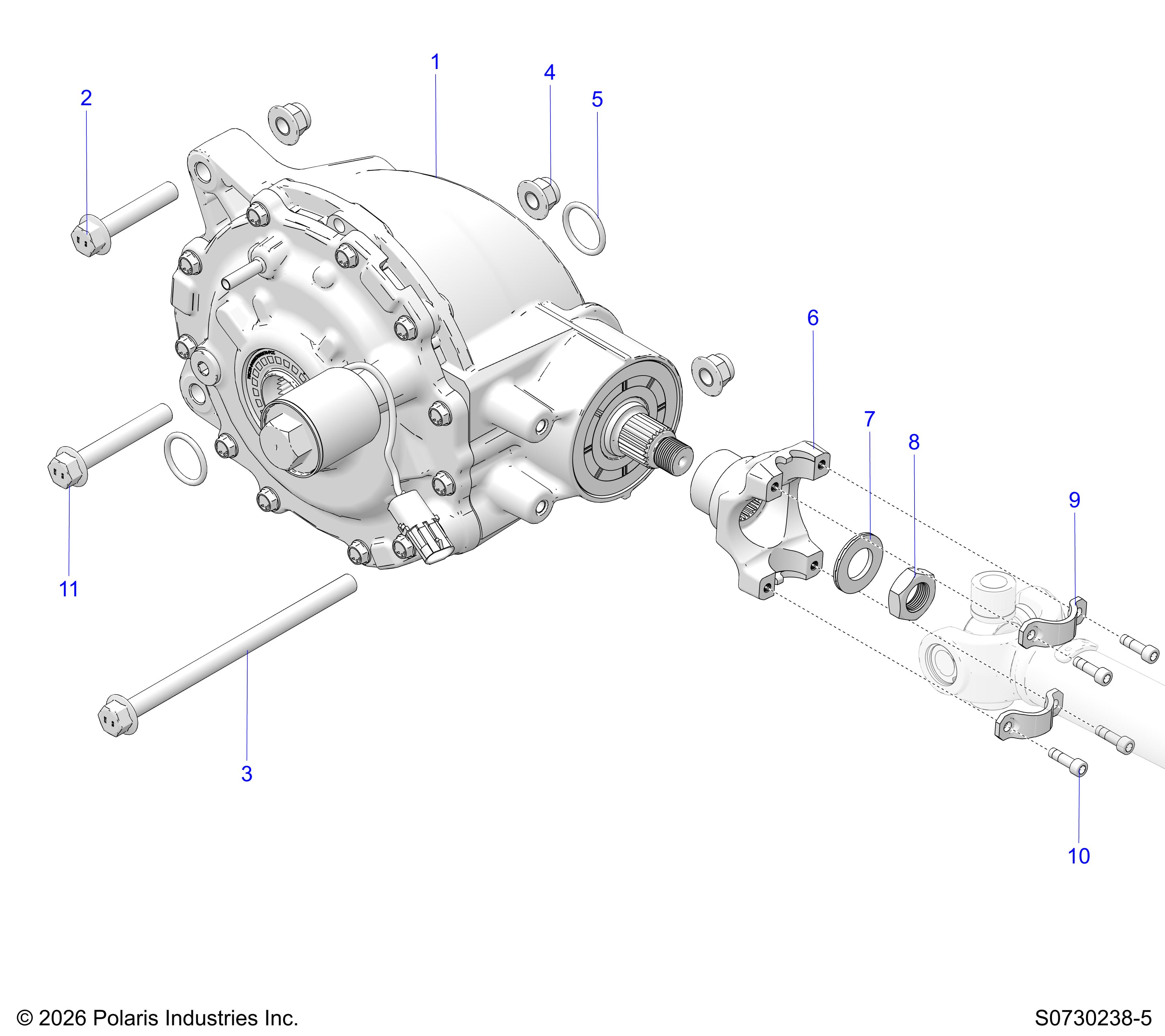 DRIVE TRAIN, REAR GEARCASE MOUNTING