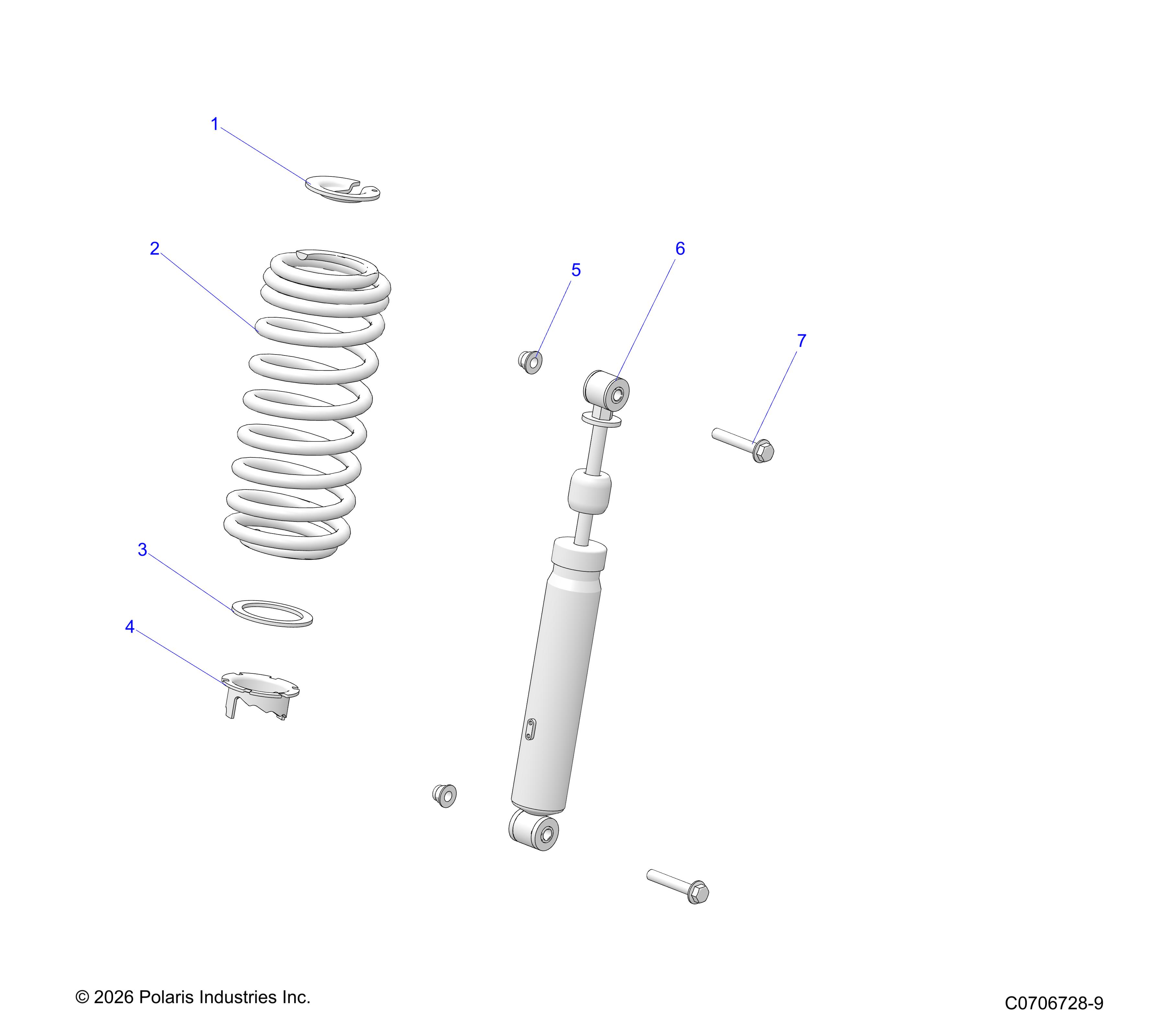 SUSPENSION, FRONT SHOCK MOUNTING