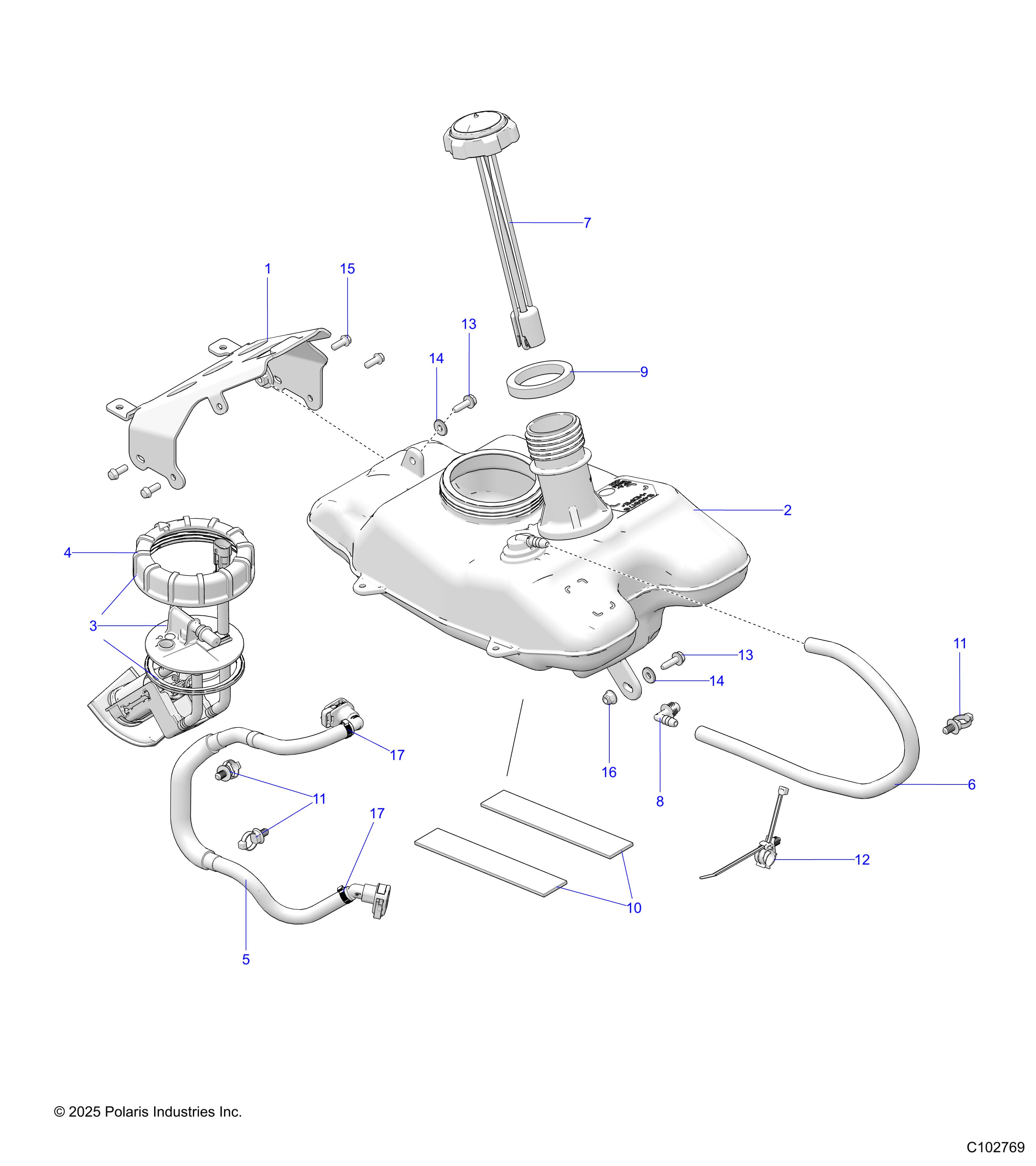 FUEL SYSTEM, FUEL TANK ASM.