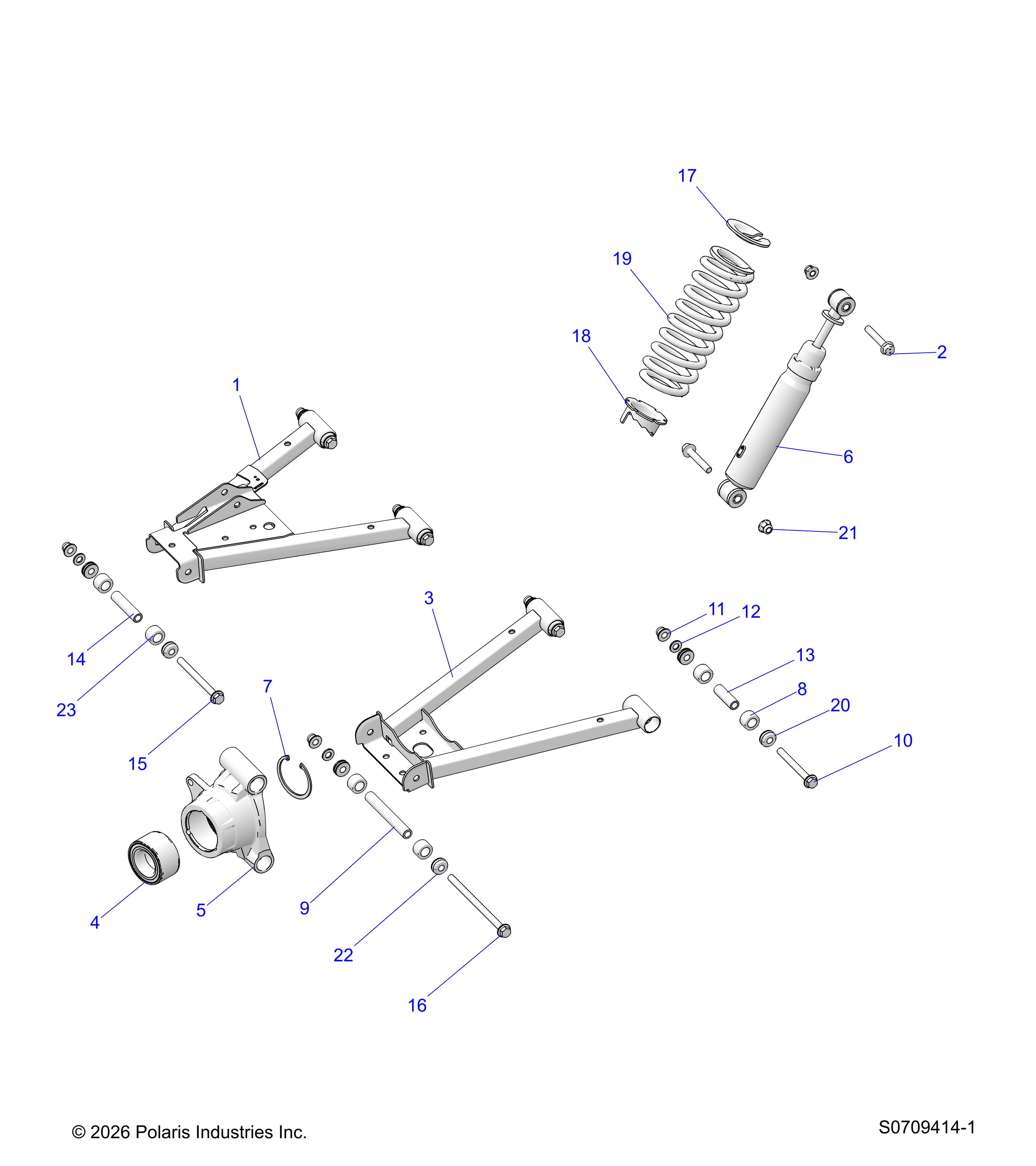 SUSPENSION, REAR CONTROL ARMS & SHOCK