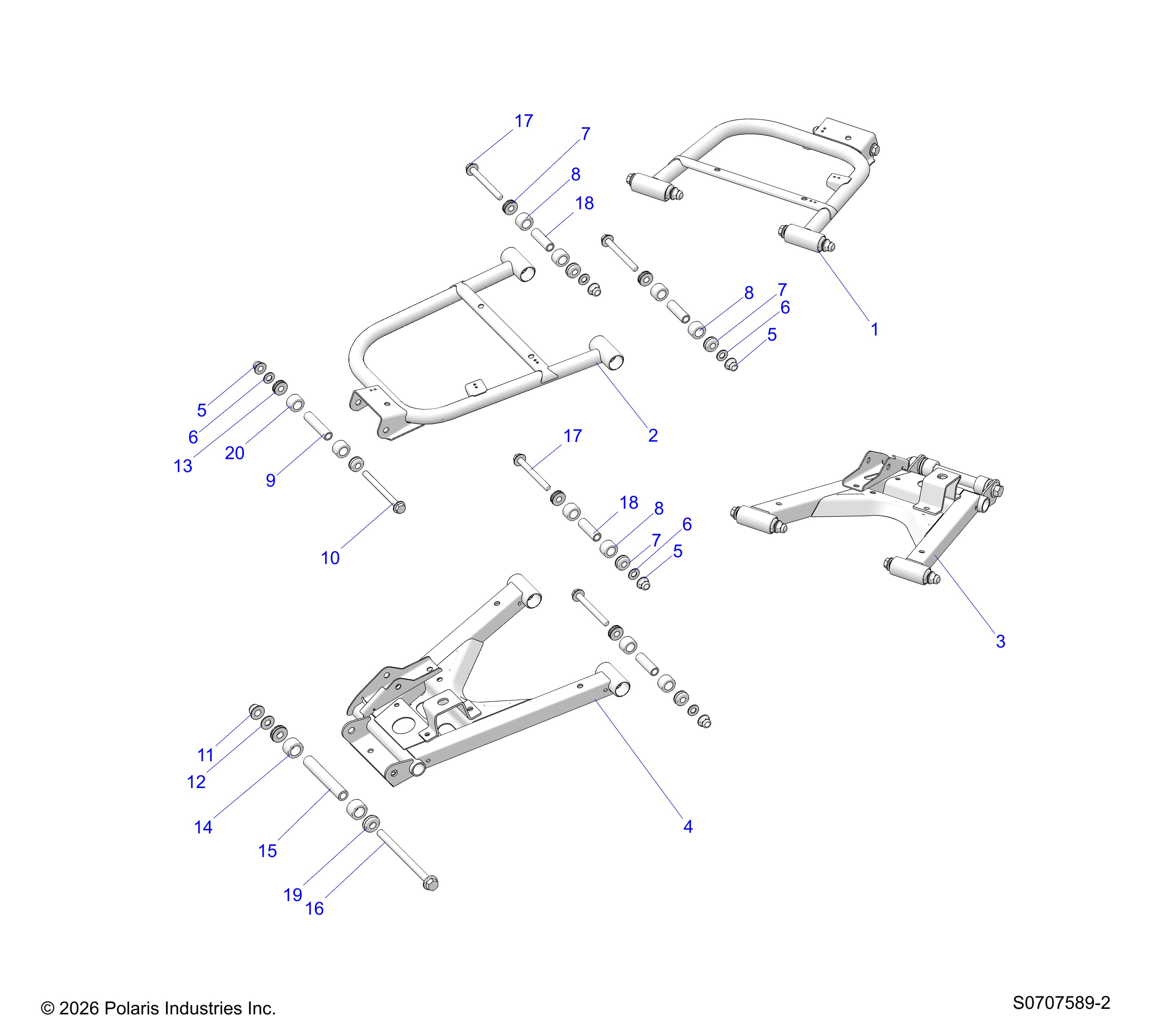 SUSPENSION, REAR CONTROL ARMS