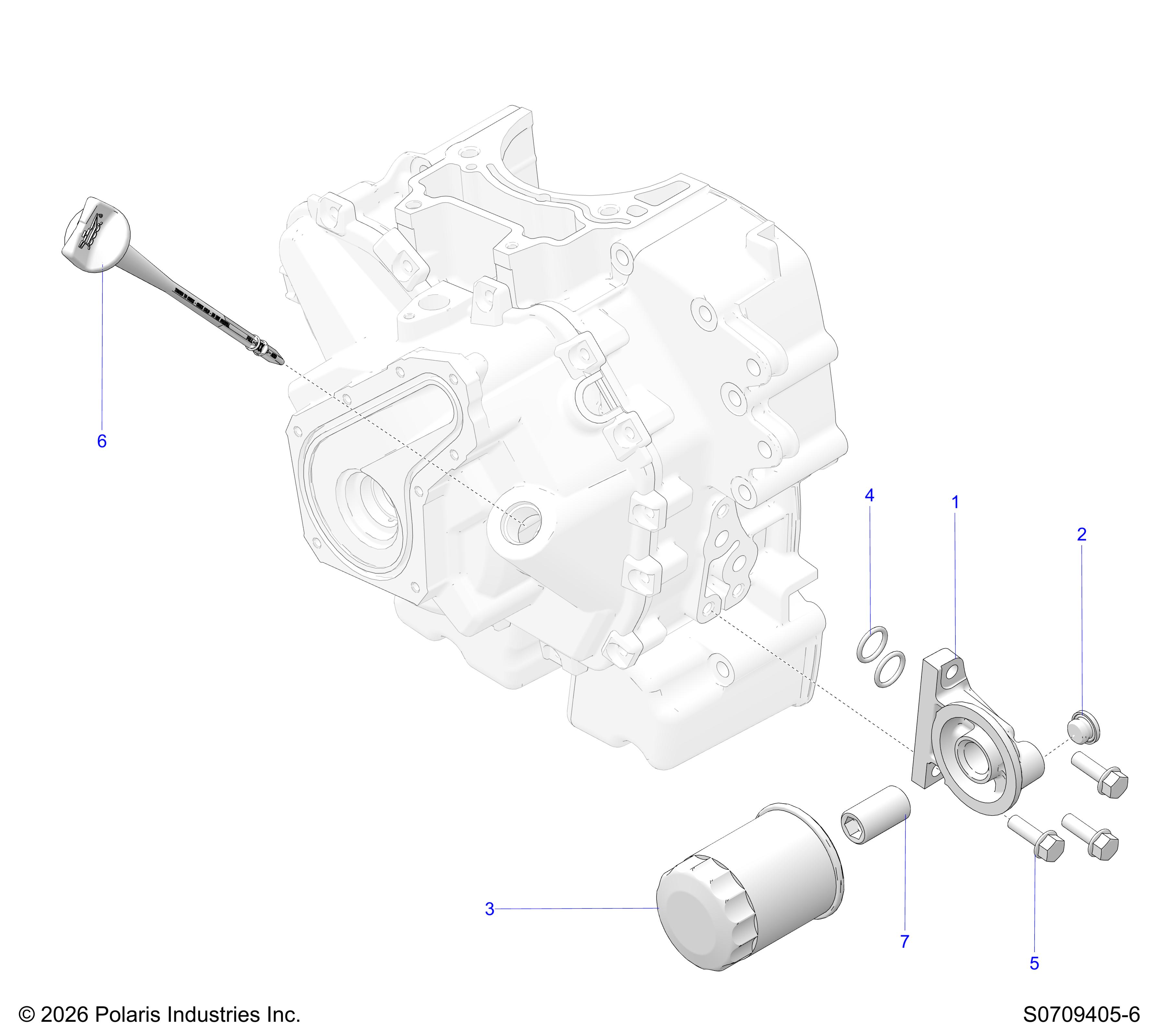 ENGINE, OIL FILTER & DIPSTICK